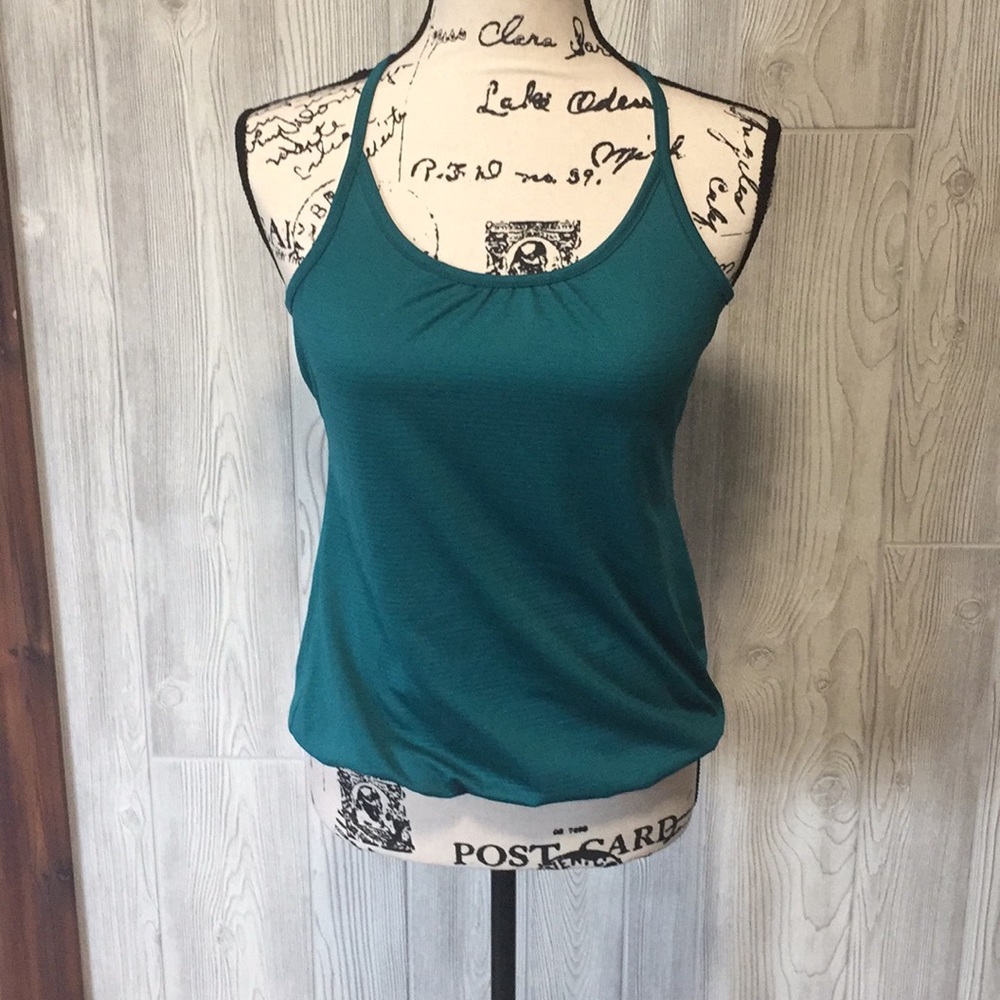 teal workout tank